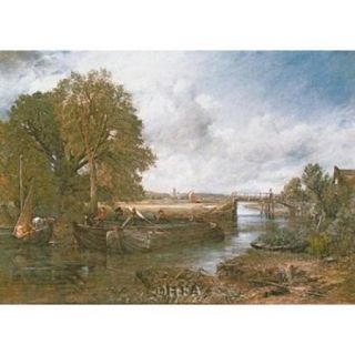 View on the Stour near Dedham Poster Print by John Constable (28 x 23)
