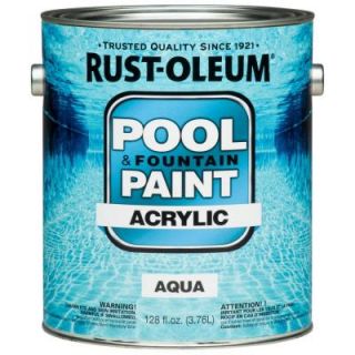 Rust Oleum 1 gal. Aqua Acrylic Pool and Fountain Paint (Case of 2) 269359