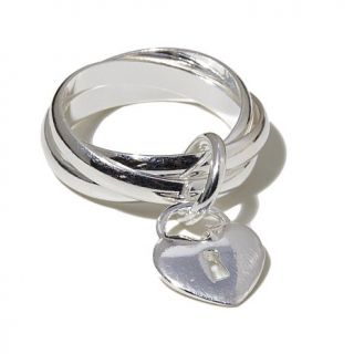 Sevilla Silver™ 3 Band Rolling Ring with Charm   7732819
