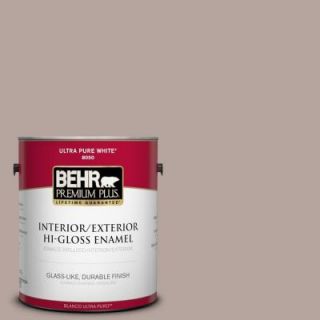BEHR Premium Plus 1 gal. #BNC 12 Mauvelous Hi Gloss Enamel Interior/Exterior Paint 840001