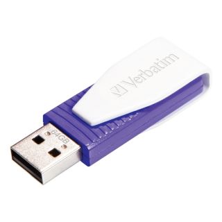 Verbatim 64GB Swivel USB Flash Drive   Violet   15361381  
