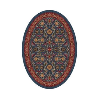 Pastiche Kamil Blue Grey Oval Rug
