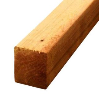 4 in. x 4 in. x 8 ft. Premium S4S Cedar Lumber 264784