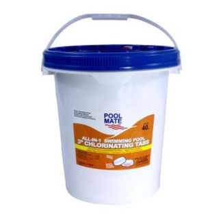 Pool Mate All In one Swimming Pool Three inch Chlorinating Tabs 5 lb. Bucket
