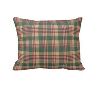 Patch Magic Green and Warm Brown / Red Plaid Pillow Sham