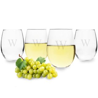 Personalized Stemless Wine Glasses (Set of 4)   Shopping