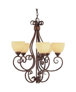 Trans Globe Lighting Moustache Scroll 5 Light Chandelier (347231601)