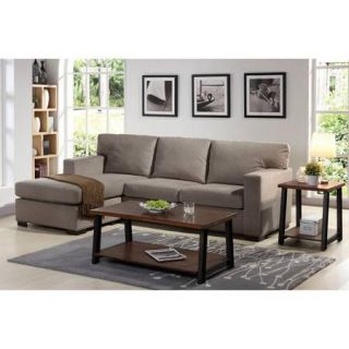 Better Homes and Gardens Oxford Square Reversible Sectional, Taupe