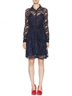 Floral Button Up Lace Shirtdress by Alex + Alex