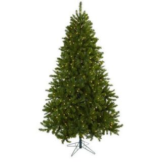 Nearly Natural Nearly Natural 7.5' Green Artificial Windermere Christmas Tree with 550 Clear Lights with Stand