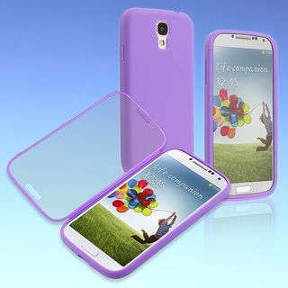 BasAcc Purple/ Clear Frosted Book TPU Case for Samsung© Galaxy S4