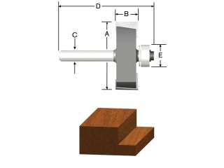 Vermont American 23117 3/8" Rabbeting Routing Bit