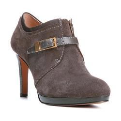 Womens Franco Sarto Sabelle Bootie Charcoal Grey Lux Brushed Suede
