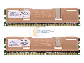 OCZ Enhanced Latency 1GB (2 x 512MB) 184 Pin DDR SDRAM DDR 333 (PC 2700) Dual Channel Kits System Memory Model OCZ3331024ELDCK
