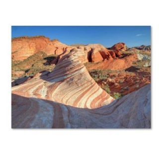 Trademark Fine Art 16 in. x 24 in. Valley of Fire Wave Canvas Art PL0072 C1624GG