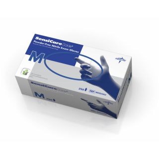Medline SensiCare Silk Nitrile Exam Gloves (Case of 10 boxes)
