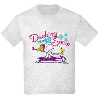 Peanuts Snoopy and Woodstock Dashing Kids T Shirt By 