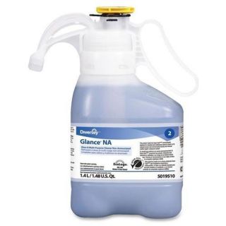 Diversey Smartdose Glance Na Glass Cleaner   Liquid Solution   47.3 Fl Oz [1.5 Quart]   Blue (5019510)