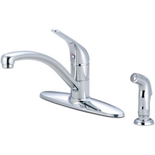Pioneer Legacy Single Handle Centerset Kitchen Faucet with Side Spray