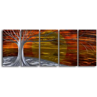 Burning West Handcrafted 5 piece Metal Wall Art Set   15961543