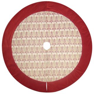 allen + roth 56 in Red Traditional Christmas Tree Skirt