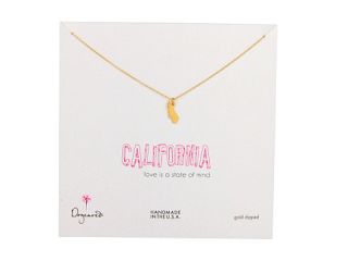 Dogeared State Of Mind California Necklace 18 Gold
