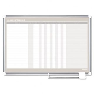 In Out Magnetic Wall Mounted Whiteboard by Mastervision
