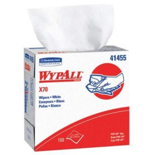 White Hydroknit(R) Disposable Wipes, Number of Sheets 100 41455