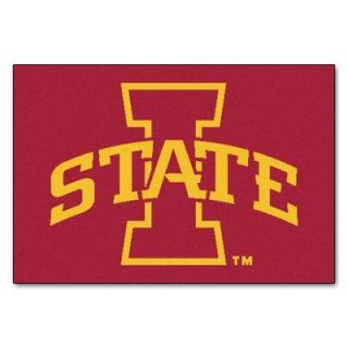 FANMATS NCAA Iowa State University Red 1 ft. 7 in. x 2 ft. 6 in. Accent Rug 11