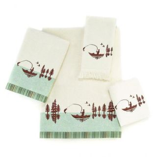 Avanti Pine Creek Off White Embellished 4 piece Towel Set
