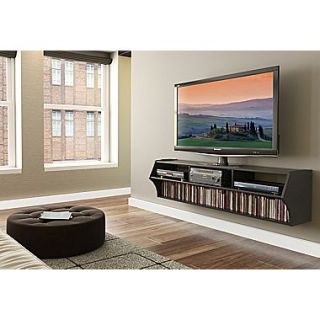 Prepac™ Altus Plus 58 Floating Flat Panel Plasma /LCD TV Stand, Black