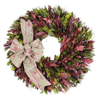 The Christmas Tree Company Joyful Myrtle 18 in. Dried Floral Wreath HM9185553CTC