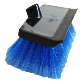 Unger 10 in. Water Flow Scrub Brush with Heavy Duty Soft Bristle Rubber Squeegee 964810