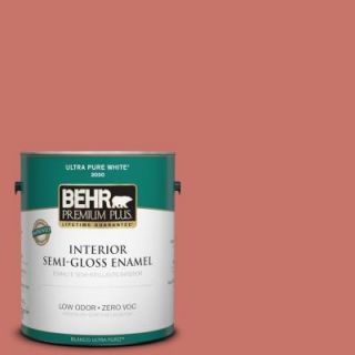 BEHR Premium Plus 1 gal. #180D 5 Sahara Sun Zero VOC Semi Gloss Enamel Interior Paint 330001