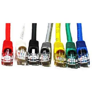 Link Depot 25' Ethernet Enhanced CAT6 Networking Cable, Assorted Colors