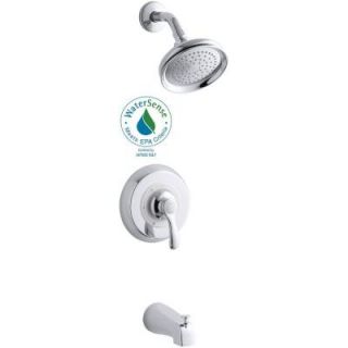 KOHLER Fairfax Single Handle 1 Spray Tub and Shower Faucet in Polished Chrome (Valve Not Included) K T12007 4E CP