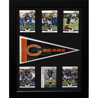 Chicago Bears 6 card with Pennant 12x18 inch Frame  