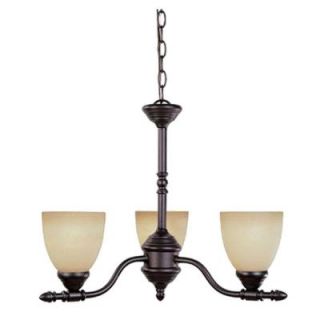 Designers Fountain Lincoln Collection 3 Light Oil Rubbed Bronze Hanging Chandelier HC0911