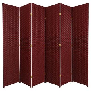 ft. Tall Woven Fiber Room Divider (6 Panels)