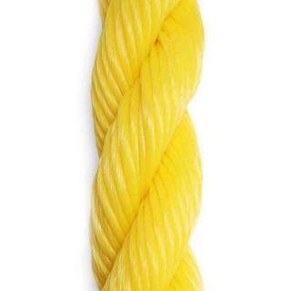 BOEN 1/4 in. x 50 ft. Yellow 3 Strand Twisted Polypropylene Rope YR1450