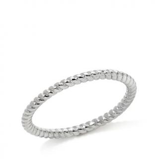 Emma Skye Jewelry Designs 2mm Twisted Band Crystal Stainless Steel Ring   7662224