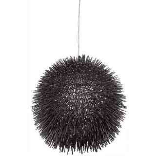 Varaluz Urchin 1 Light Black Pendant 169P01BL