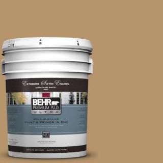 BEHR Premium Plus Ultra 5 gal. #BNC 15 Tapestry Gold Satin Enamel Exterior Paint 985305