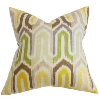 The Pillow Collection Wiley Geometric Linen Throw Pillow