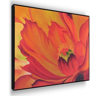 Orange Flower Painting Print by PTM Images