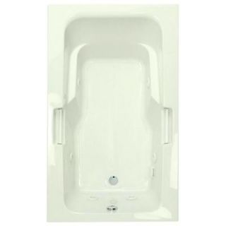 Aquatic Montrose II 6 ft. Reversible Drain Acrylic Whirlpool Bath Tub in White 826541922010