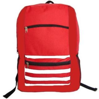 Harvest LM202 Red 600D Poly Backpack, 18 x 13 x 5. 5 inch