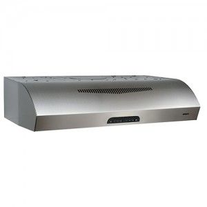 Broan QP230SS Range Hood, 30" Under Cabinet Ducted or Ductless Installation 350 CFM   Stainless Steel