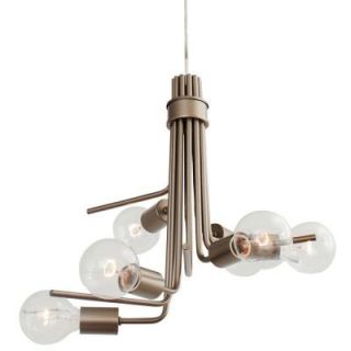 Varaluz Socket To Me 6 Light New Bronze Chandelier 219C06NB