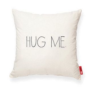 Posh365 Expressive Hug Me Cotton Throw Pillow